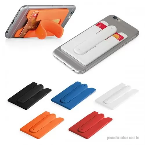 Suporte para celular personalizado - PORTA CARTÕES COM PORTA CELULAR