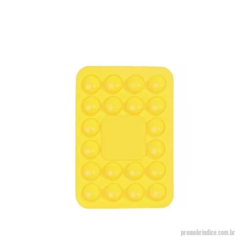 Suporte para celular personalizado - Ventosa para fixar celulares em superfícies lisas, em PVC flexível, com 20 ventosas. OBS: PEDIDOS SOMENTE MÚLTIPLOS DE 20 PEÇAS.
