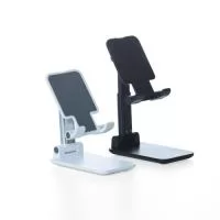 Suporte para celular Personalizado | Descrição: Assista seus vídeos, faça chamadas de vídeo e jogue com mais facilidade, a qualquer hora, em qualquer lugar! Produzido em plástico com haste de alumínio, o suporte possui ângulo ajustável e extensão de altura. Seu tapete de silicone antiderrapante garante a estabilidade do eletrônico sem machucar sua traseira. As “canaletas” que também são revestidas de silicone encaixam perfeitamente no eletrônico sem bloquear a visualização da tela, além do espaçamento ideal que permite o carregamento do eletrônico no suporte sem bloquear a visão. Por fim, sua base que também é de silicone antiderrapante, mantém o suporte fixo e estável nas mais variadas superfícies.  Altura :  11 cm  Largura :  6,6 cm  Espessura :  2,8 cm  Medidas aproximadas para gravação (CxL):  8 cm x 6,3 c - WXZ BRINDES