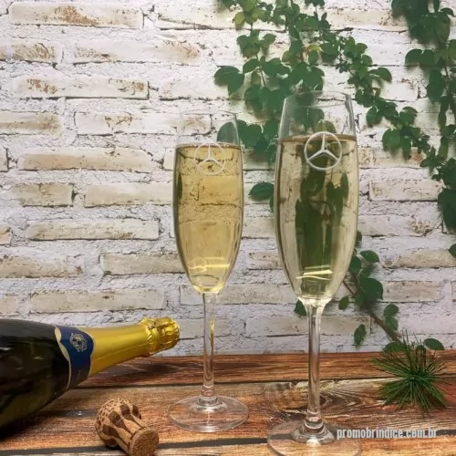 Taça de champanhe personalizada - Taca de Cristal para Espumante, 200 ml.