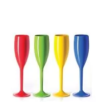 Taças de Champagne Personalizadas, Capacidade 150 ml, Material PS Cristal