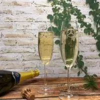 Taca de Cristal para Espumante, 220 ml.