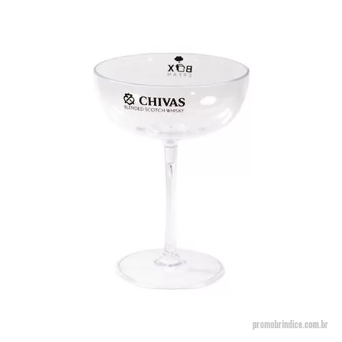 Taça de Gin personalizada - Taça Coupe Personalizada -  Peso: 69 gramas Capacidade: 250 ml Medidas: 16,1 cm (Altura), 11,6 cm de diâmetro (Largura Boca), 8,6 cm de diâmetro (base) Material: Plástico PS Cristal Embalado em saco plastico individual.