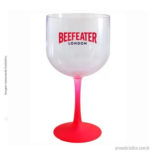 Taça de Gin personalizada - Taça GIN 600ml Plástico Premium (PS) Degradê Translucida BICOLOR  alta resistência, reforçada, acabamento impecável, cor degradê jateado na base e alta transparência.