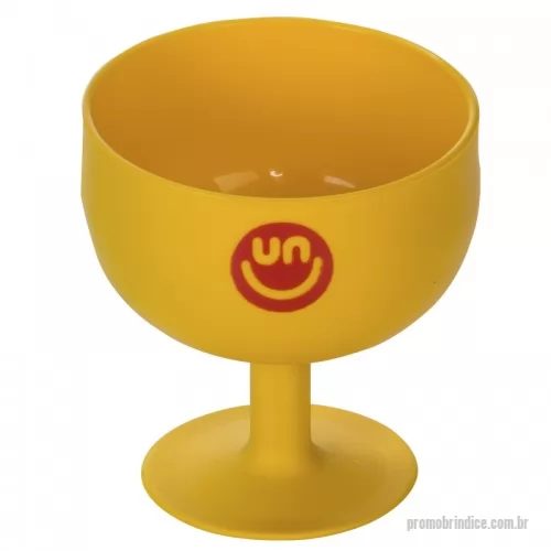 Taça para sorvete personalizada - Taça para Sobremesa, Material: PP, Tamanho: Altura - 10cm, Diâmetro - 9,5cm