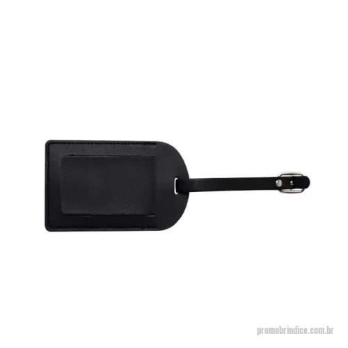 Tag de mala personalizado - Tag identificador de bagagem em couro sintético. Parte frontal com abertura para visor plástico e verso liso, possui fivela regulagem.  Largura :  7 cm  Comprimento :  11 cm