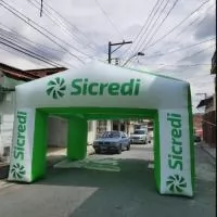 Tenda Inflável  Nylon 100% poliamida  emborrachado  – Rhodia. Com tratamento ultravioleta e antifungo Prazo de Produção:  15 dias úteis após aprovação do layout e formalização do pedido