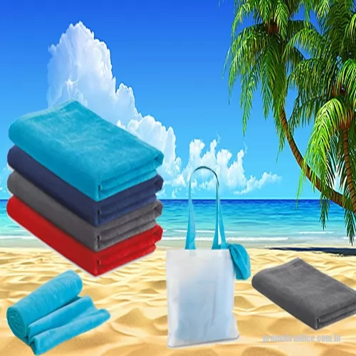 Toalha de banho personalizada - Toalha de praia. Veludo de algodão: 320 g/m². Fornecida com sacola em non-woven (80 g/m²). 1500 x 750 mm | Sacola: 330 x 415 x 100 mm