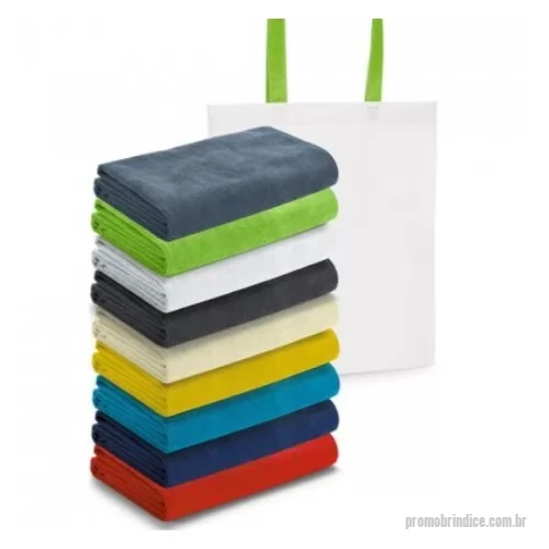 Toalha de banho personalizada - Toalha de praia em microfibra (250 g/m²). Fornecida com sacola em non-woven (80 g/m²). 1500 x 750 mm | Sacola: 330 x 415 x 100 mm