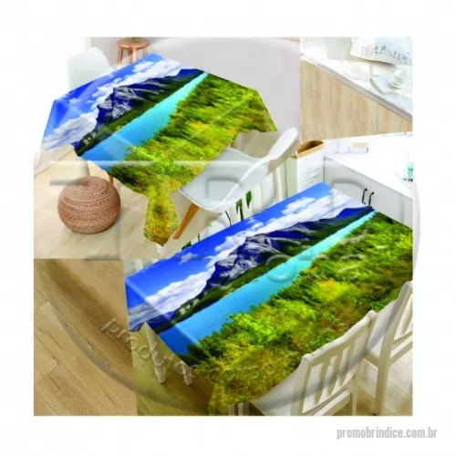 Toalha de mesa promocional personalizada - Toalhas de mesa confeccionadas em vários tamanhos personalizadas com impressão digital.