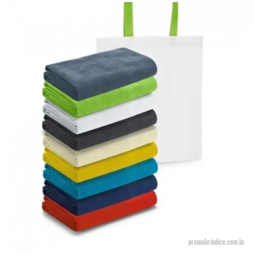 Toalha de praia personalizada - Toalha de praia em microfibra (250 g/m²). Fornecida com sacola em non-woven (80 g/m²). 1500 x 750 mm | Sacola: 330 x 415 x 100 mm