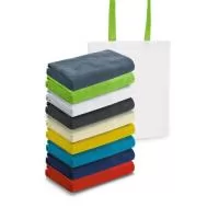 Toalha de praia em microfibra (250 g/m²). Fornecida com sacola em non-woven (80 g/m²). 1500 x 750 mm | Sacola: 330 x 415 x 100 mm