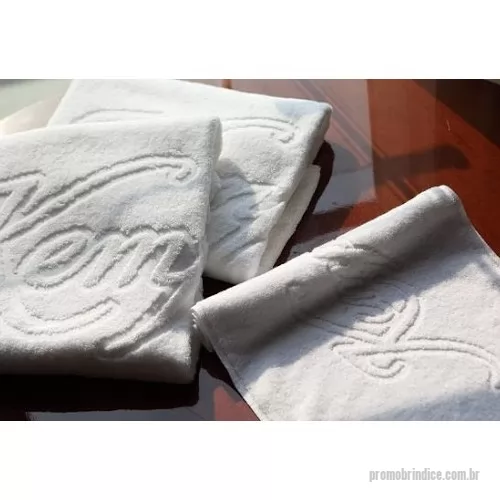 Toalha personalizada - Toalha fitness 100% algodão personalizada em relevo.