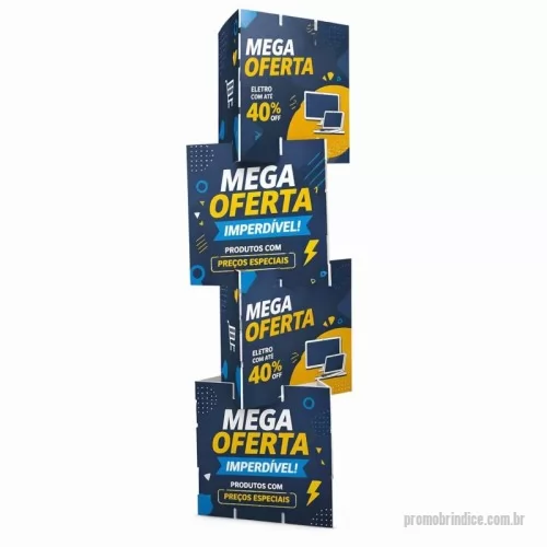 Totem personalizado - Totem Triedro em Polionda 3 mm 40x160 cm – Display Promocional para PDV e Eventos O Totem Triedro em Polionda 3 mm 40x160 cm é uma solução eficiente e econômica para divulgação de produtos, campanhas promocionais e ações de trade marketing. Com três faces de comunicação, ele permite visualização em 360°, garantindo maior destaque da marca em pontos de venda, supermercados, lojas, eventos e feiras promocionais.  Produzido em polionda (PP corrugado) de 3 mm, o totem é leve, resistente e fácil de transportar e montar, sendo ideal para campanhas promocionais de curta ou média duração.