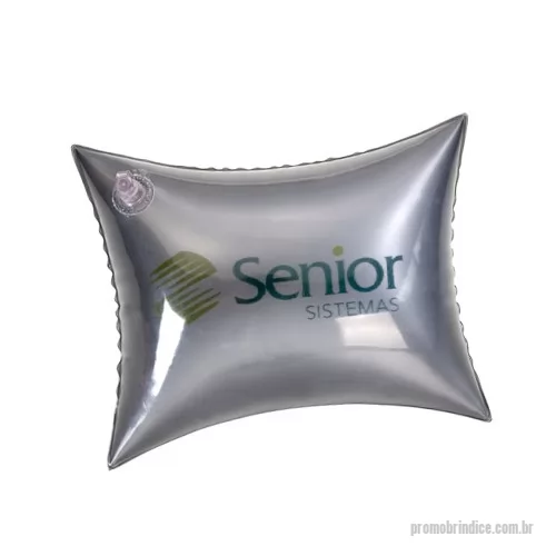 Travesseiro personalizado - Travesseiro inflável Personalizado, Dimensões 30 x 22 cm., Cor TRANSPARENTE, Materia Prima PVC CRISTAL 0,20, Dimensões 30 x 22 cm