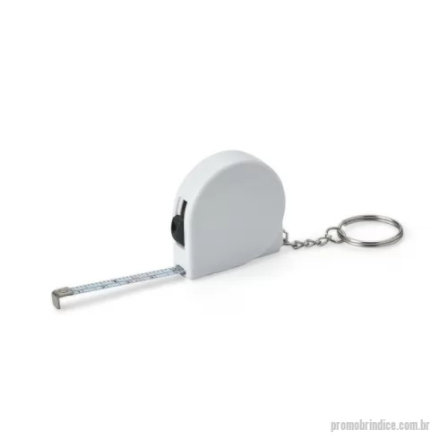 Trena chaveiro personalizada - Chaveiro plástico de trena, fita de aço tem o alcance de até 2 metros, apresenta suas medidas em pés e polegadas.