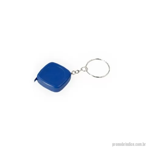 Trena chaveiro personalizada - Chaveiro trena em plástico com argola metálica e fita de aço para medição, com alcance de até 1 metro e marcações em pés e polegadas.
