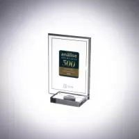 O troféu de acrílico personalizado para Nelson Willians, destacando as conquistas da organização em 2018, apresenta uma base transparente deliberadamente menor para enfatizar as informações gravadas.  Utilizando cortes a laser precisos, chanfros elegantes, e colagem meticulosa, complementados por impressão UV de alta qualidade para um acabamento superior, este troféu reflete um compromisso com a excelência.  Desenvolvido em colaboração íntima com o cliente, garantimos um produto exclusivo e sob medida. Celebre marcos importantes com troféus da AD Plastic, ideais para reconhecer e imortalizar as realizações da sua empresa.