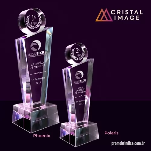 Troféu de cristal ou vidro personalizado - Troféu Cristal gravação laser em seu interior