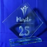Troféu de cristal ou vidro