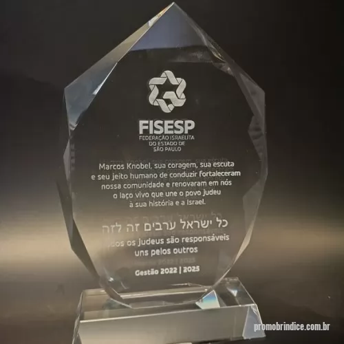 Troféu personalizado - Troféu de cristal personalizado