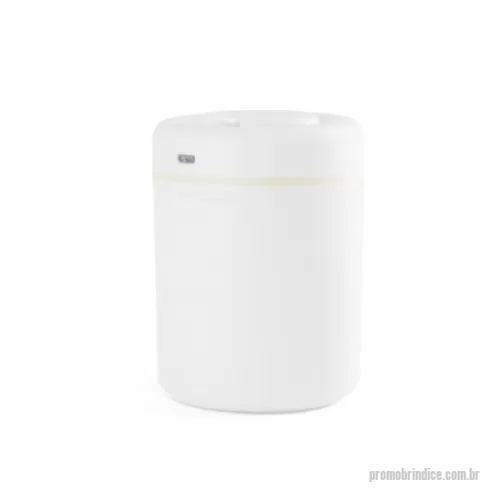 Umidificador de ar personalizado - Mini umidificador de ar plástico com capacidade para 180ml de água. Acompanha filtro de algodão e cabo USB.