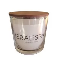 Vela aromatica no copo de vidro personalizado com a sua marca para eternizar seus eventos e presenteasr com elegancia.