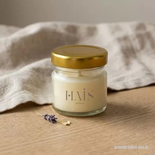 Vela personalizada - VELA AROMÁTICA 40GRS PERSONALIZADA  TAMANHO: 6X4CM  CERA VEGETAL DE COCO, PAVIL DE ALGODÃO E ESSÊNCIA PREMIUM. COPO EM VIDRO 40 GRS COM TAMPA EM METAL OU CORTIÇA NATURAL PERSONALIZAÇÃO NO ROTULO