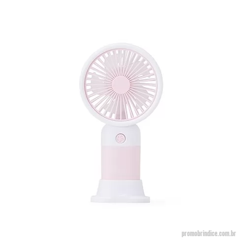 Ventilador portátil personalizado -  Mini ventilador plástico com alavanca de acionamento manual.