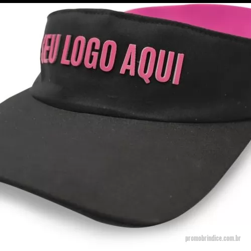 Viseira personalizada - Viseira Promocional com a logo em silk relevo novidade