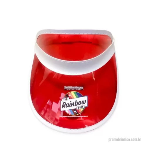 Viseira personalizada - Viseira transparente uma cor. Tamanho único. 