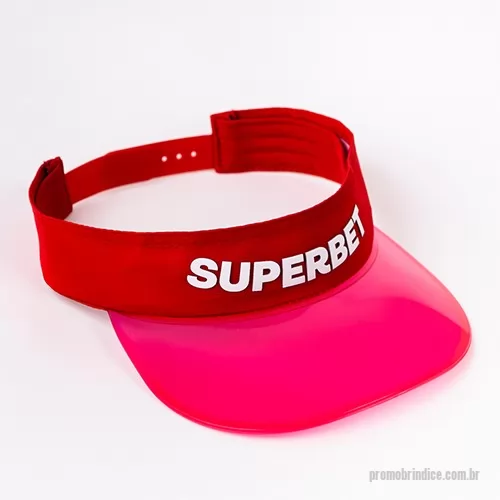 Viseira personalizada - visiera em tecido microfibra com reg. plástico aba transparente plástica ereg. n nuca plástico e silk frontal em relevo