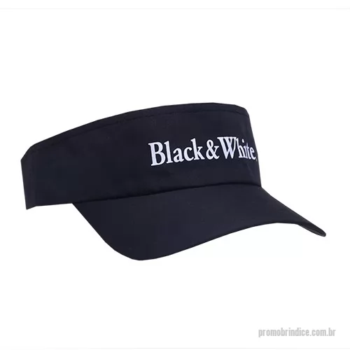 Viseira personalizada - viseira em tecido microfibra com reg. de plástico e logotipo silkscreen frontal