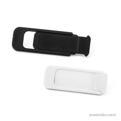 Webcam personalizado - Protetor para webcam em ABS 100% reciclado com tampa deslizante e autocolante no verso. Formato universal para smartphone, tablet, notebook e computador de secretária. 42 x 17 x 2 mm | Aberto: 65 x 17 x 2 mm