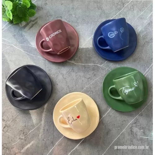Xícara personalizada - XICARA DE CAFÉ ORGANICA C/ PIRES - 150 ML