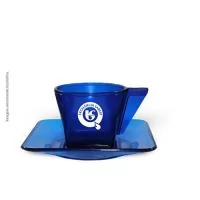 Capacidade 50 ml. Conjunto Xicara com Pires Cristal, fabricada em Plástico Premium (PS) de alta resistência (não é vidro), com parede de 2mm de espessura garante um produto robusto de alta qualidade e transparência. Material atóxico e acabamento impecavél, ideal para escritórios e eventos corporativos.