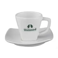 Xícara de Café com pires Square 70ml